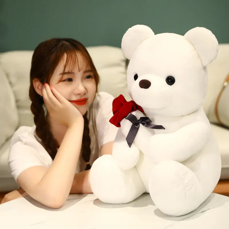 Teddy Bear Artificial Roses Long-Lasting Keepsake