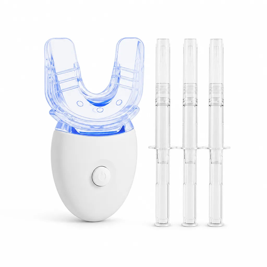 Teeth Whitening Kit LED Blue Light Carbamide Peroxide Gel