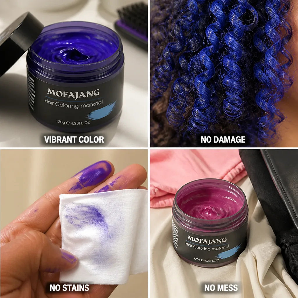 Temporary Hair Color Vibrant & Nourishing No Stain