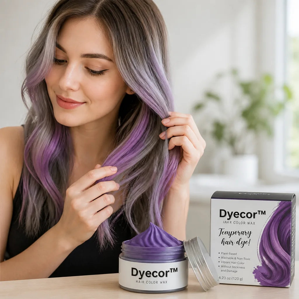 Temporary Hair Color Wax Plant-Based Washable & Non-Toxic