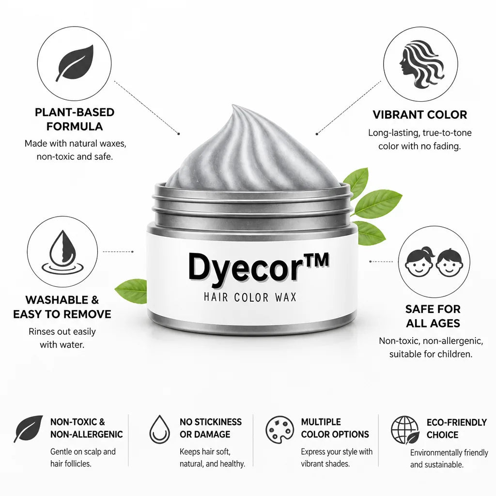 Temporary Hair Color Wax Plant-Based Washable & Non-Toxic