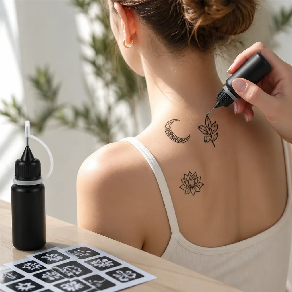 Temporary Tattoo Kit Waterproof Long-Lasting Non-Toxic