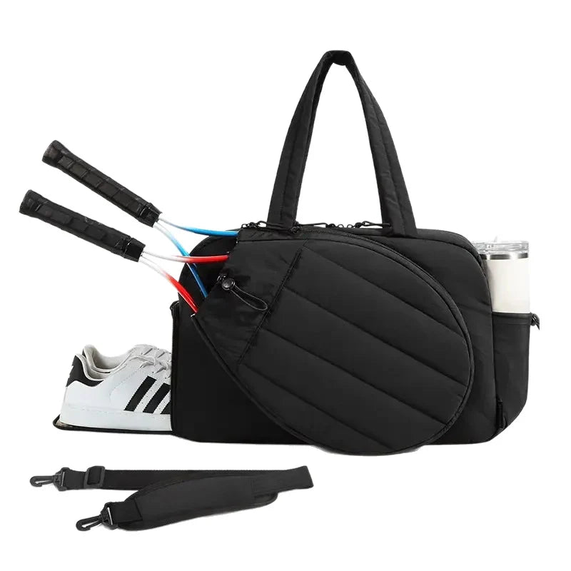 Tennis Racket Tote Bag Weather-Resistant Padded Holds Two Rackets