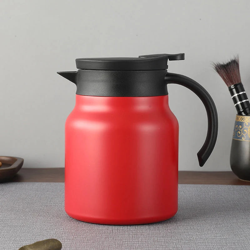 Thermal Flask Stainless Steel Tea Infuser One-Click Pour Spout