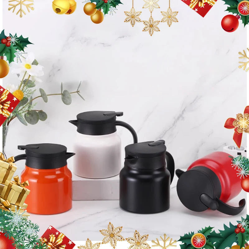 Thermal Flask Stainless Steel Tea Infuser One-Click Pour Spout
