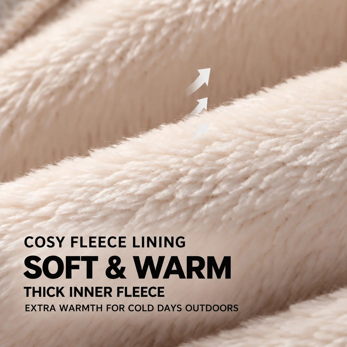 Thermal Hood 3-In-1 Fleece Lined Wind Protection