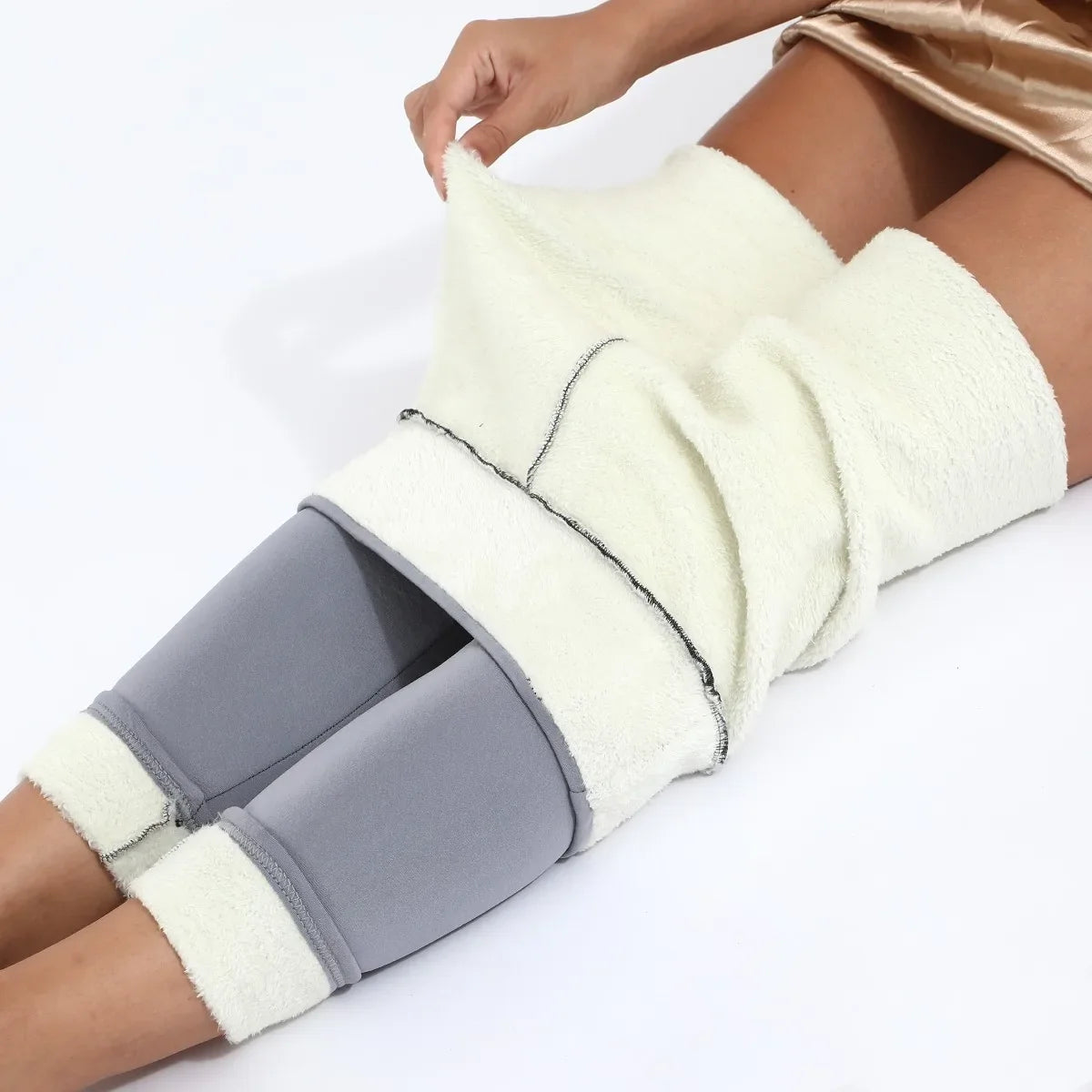 Thermal Pants Fleece-Lined High-Waisted Stretch Fit