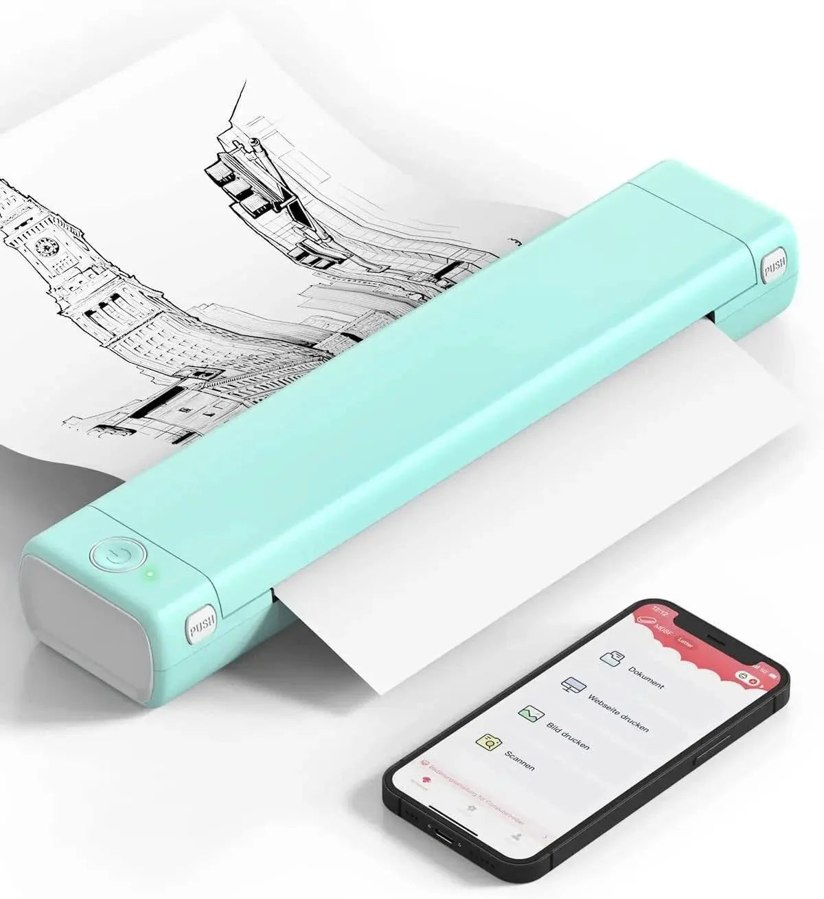 Thermal Printer Portable Wireless Letter Size