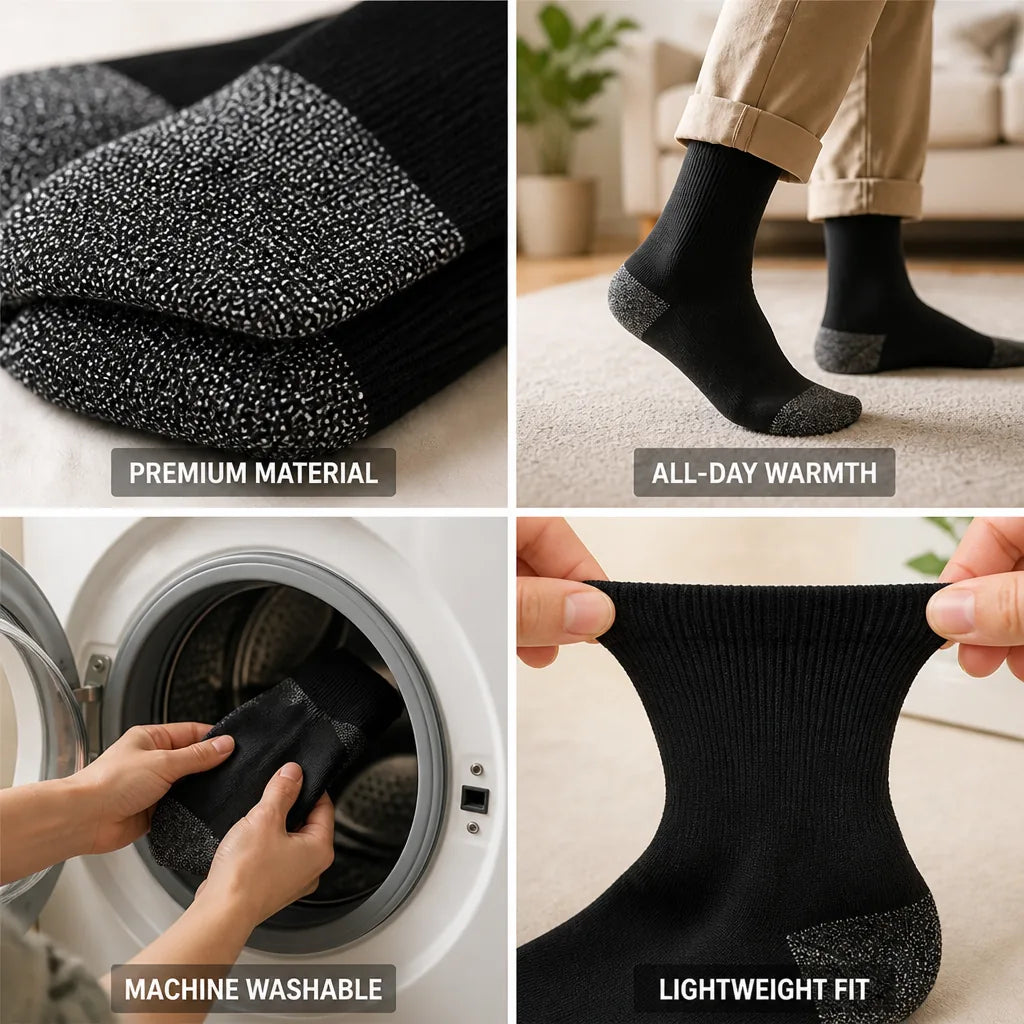Thermal Socks Lightweight & Breathable Aluminized Liner