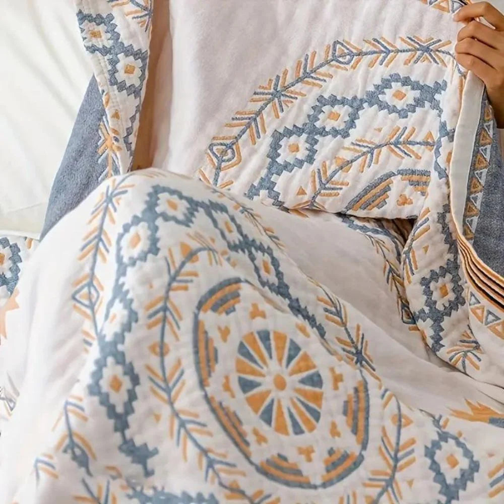 Throw Blanket Boho Mandala Soft Weave Machine Washable