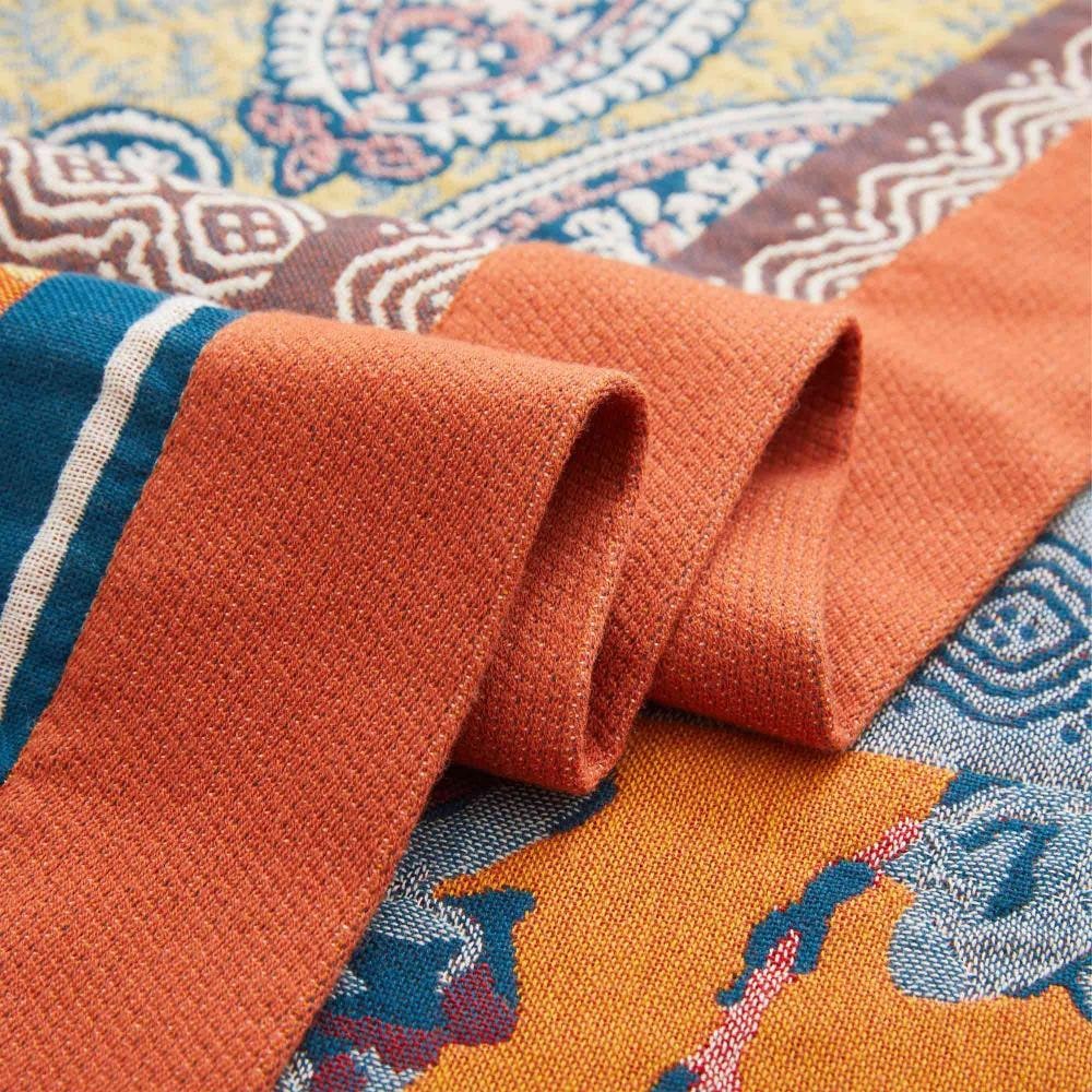 Throw Blanket Brushed Cotton Lightweight Machine Washable