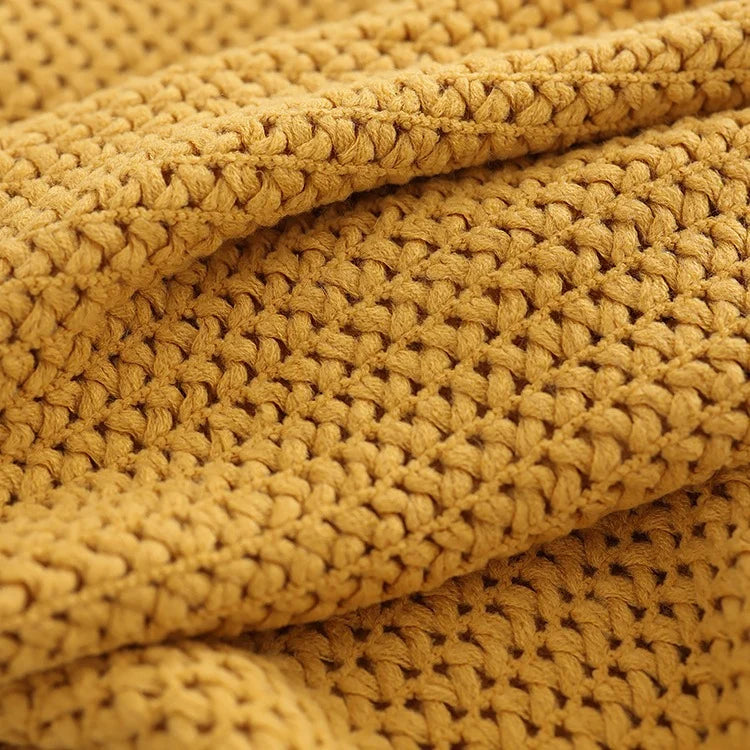 Throw Blanket Chunky Knit Soft Machine Washable