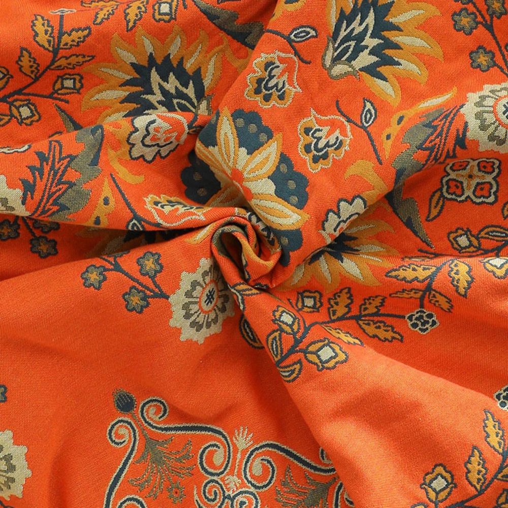 Throw Blanket Cotton Gauze Lightweight & Breathable Reversible Floral