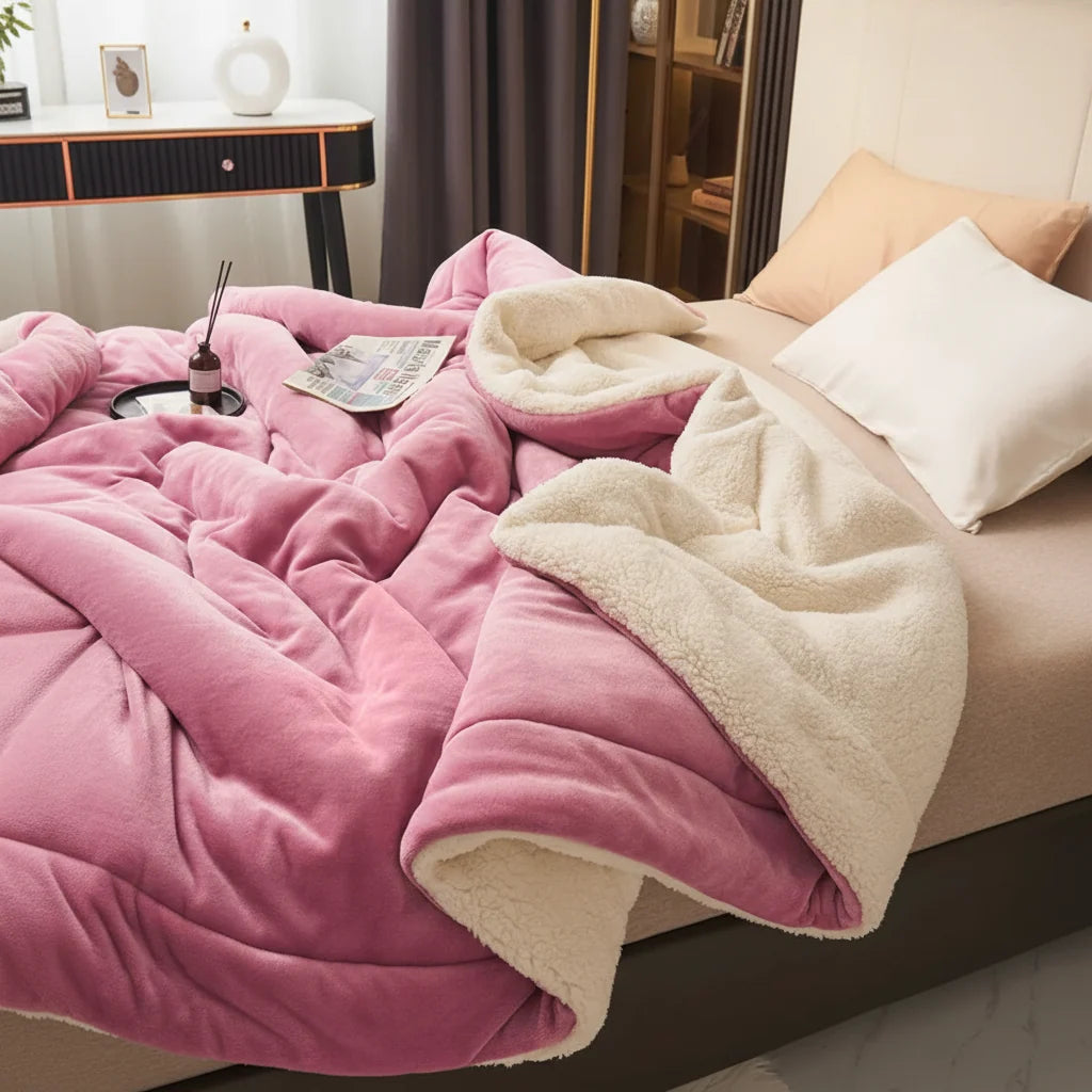 Throw Blanket Double-Brushed Flannel Lightweight & Machine Washable