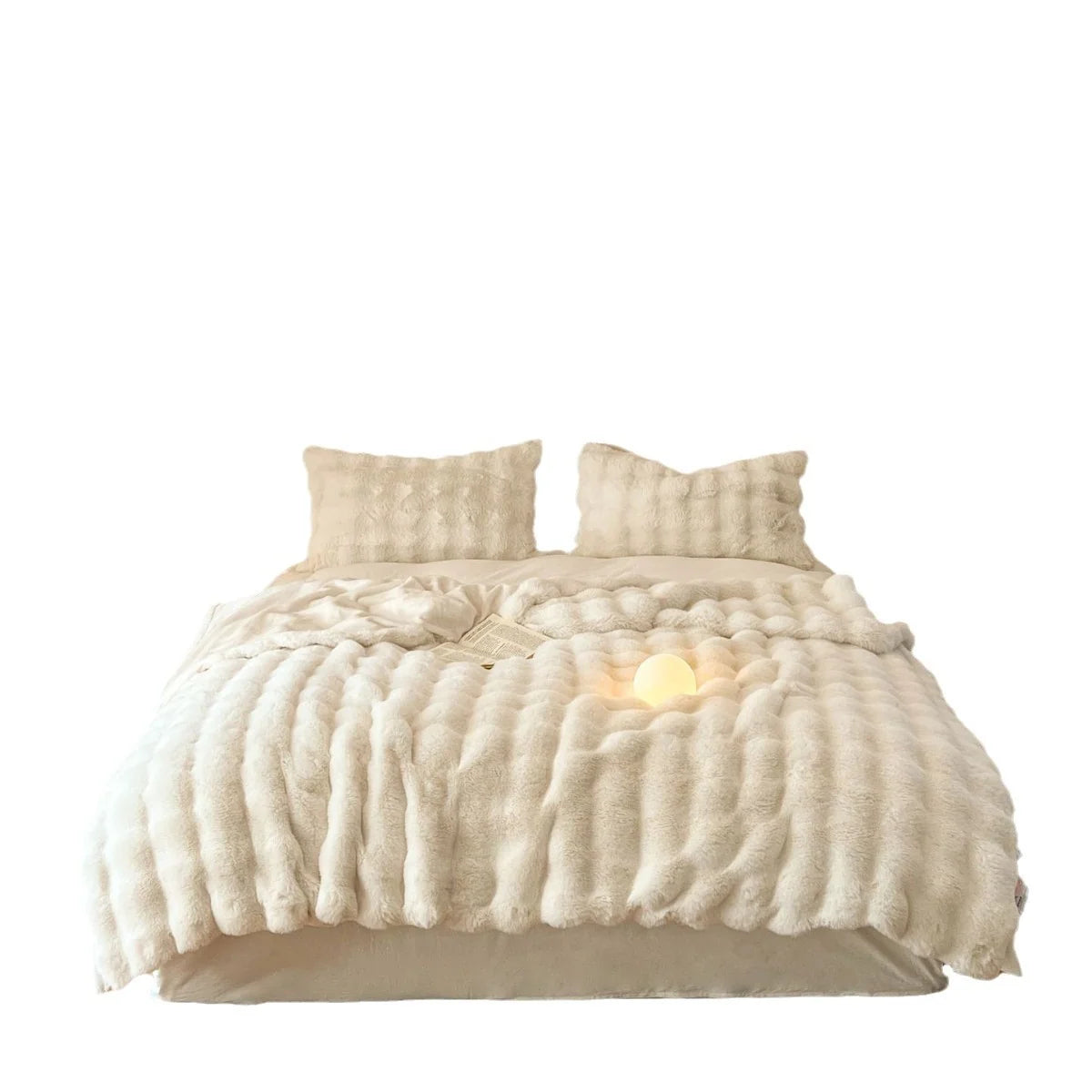 Throw Blanket Milk-Fiber Fleece Lightweight & Heat-Retaining