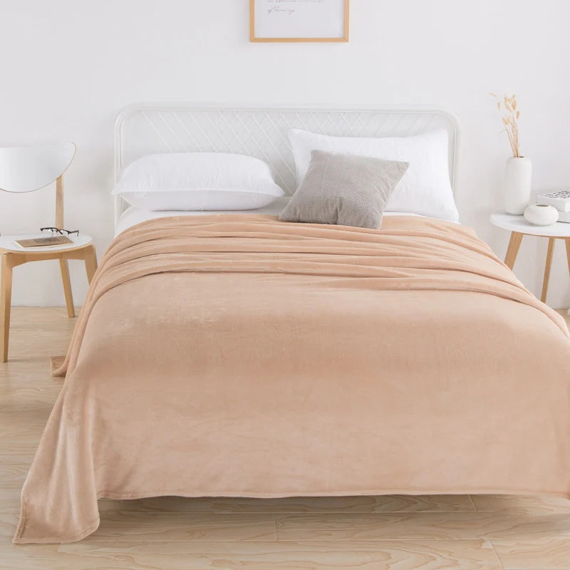 Throw Blanket Plush Velvet Lightweight Machine Washable