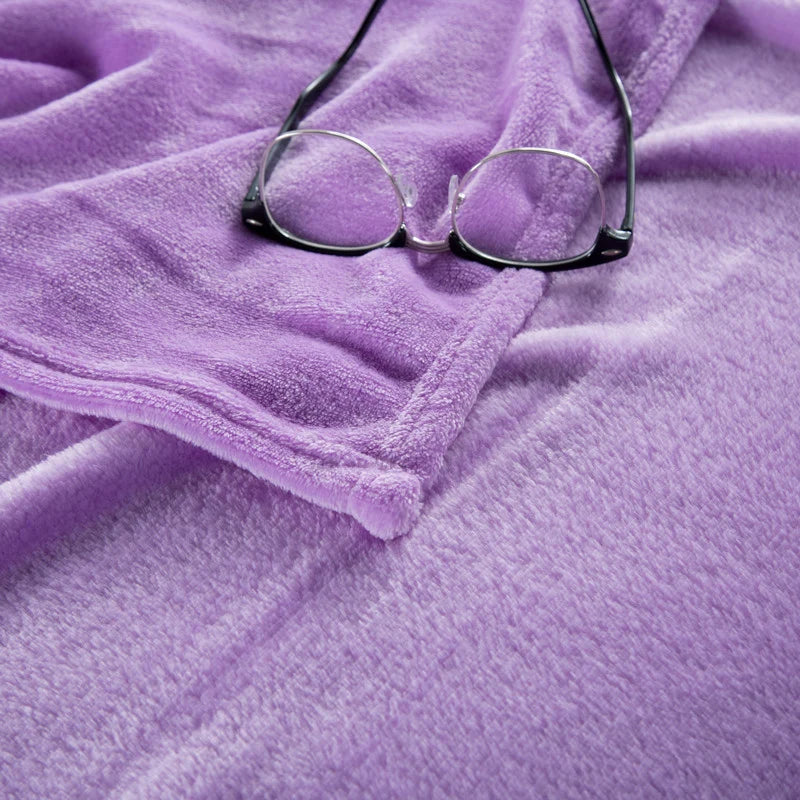 Throw Blanket Plush Velvet Lightweight Machine Washable