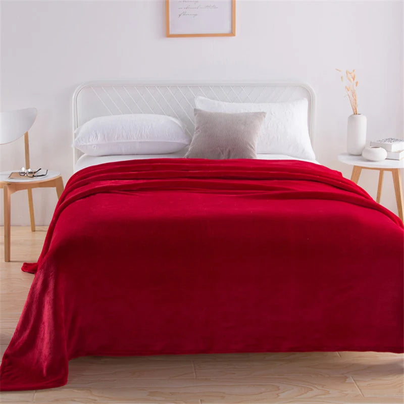 Throw Blanket Plush Velvet Lightweight Machine Washable