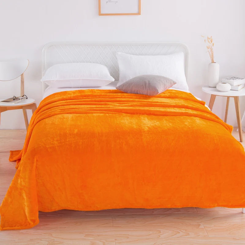 Throw Blanket Plush Velvet Lightweight Machine Washable
