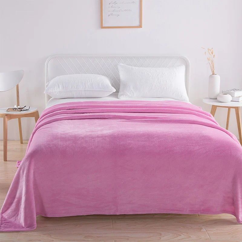 Throw Blanket Plush Velvet Lightweight Machine Washable