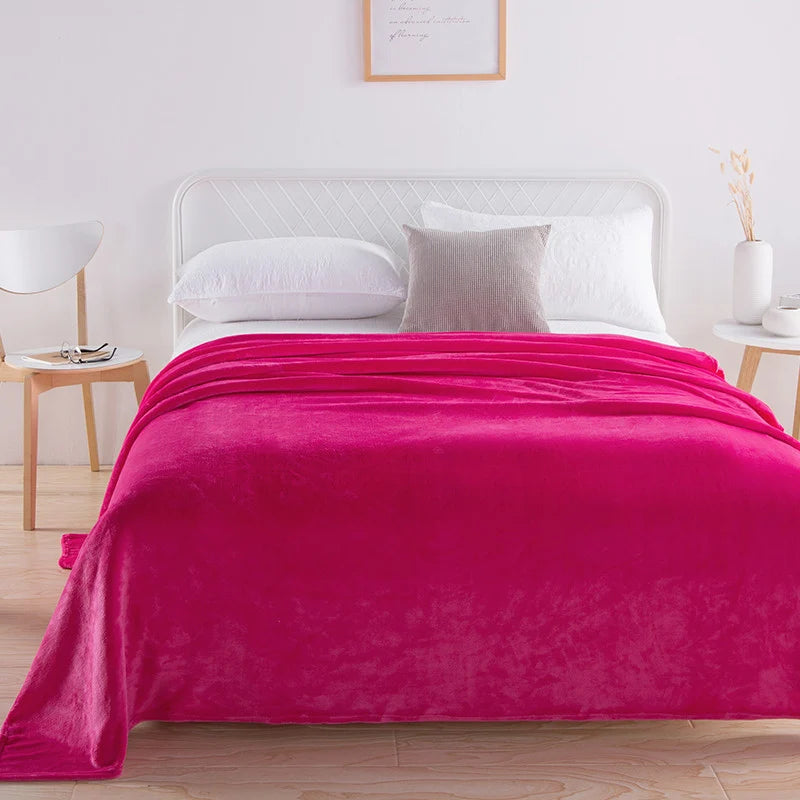 Throw Blanket Plush Velvet Lightweight Machine Washable