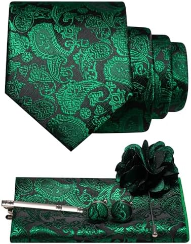 Tie Set Paisley Pattern 5-Piece Woven Polyester