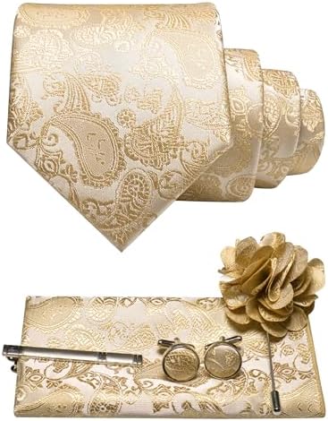 Tie Set Paisley Pattern 5-Piece Woven Polyester