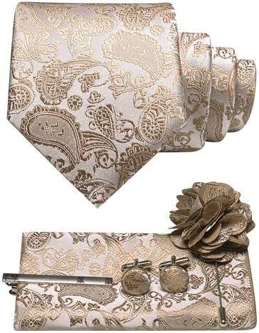 Tie Set Paisley Pattern 5-Piece Woven Polyester