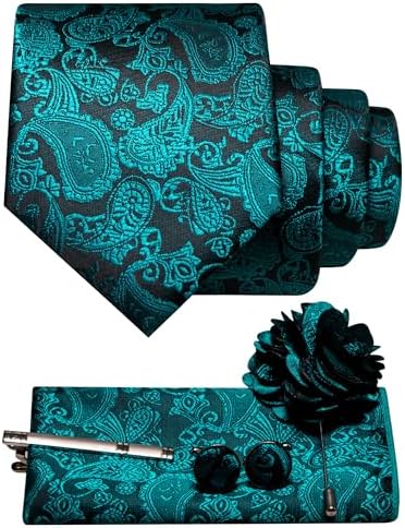 Tie Set Paisley Pattern 5-Piece Woven Polyester