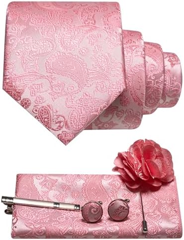 Tie Set Paisley Pattern 5-Piece Woven Polyester