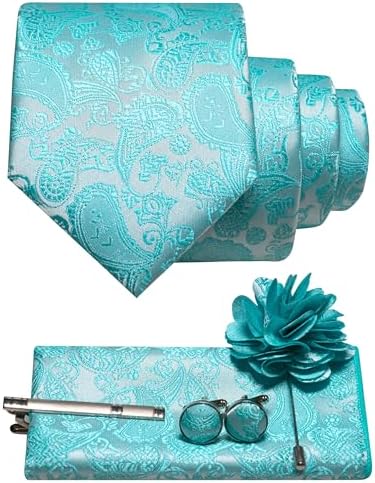 Tie Set Paisley Pattern 5-Piece Woven Polyester