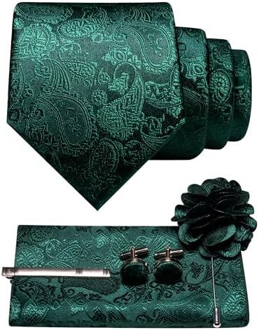 Tie Set Paisley Pattern 5-Piece Woven Polyester