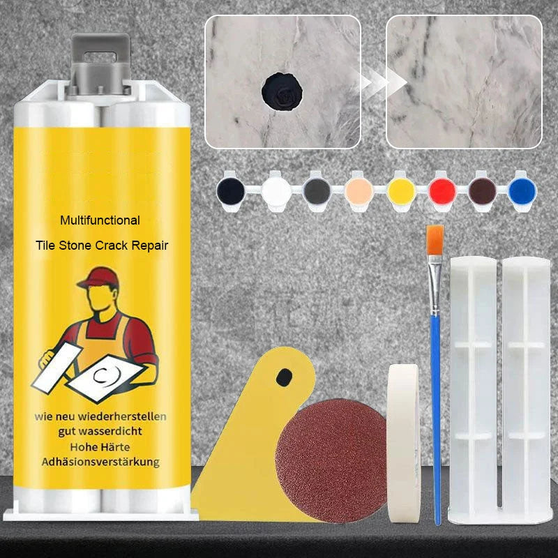 Tile & Stone Repair Kit With 6 Color Pigments