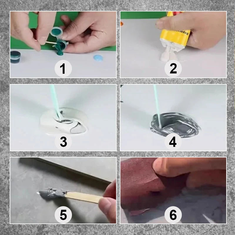 Tile & Stone Repair Kit With 6 Color Pigments