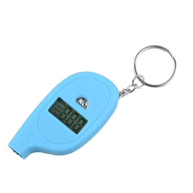 Tire Pressure Gauge Digital LCD Display Keychain Design
