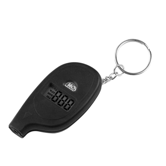 Tire Pressure Gauge Digital LCD Display Keychain Design