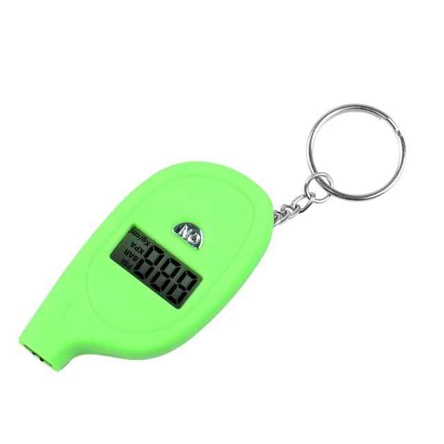 Tire Pressure Gauge Digital LCD Display Keychain Design