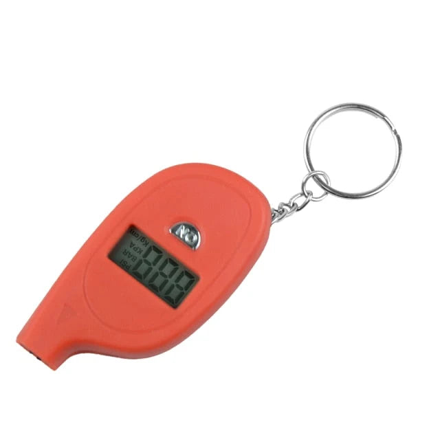 Tire Pressure Gauge Digital LCD Display Keychain Design