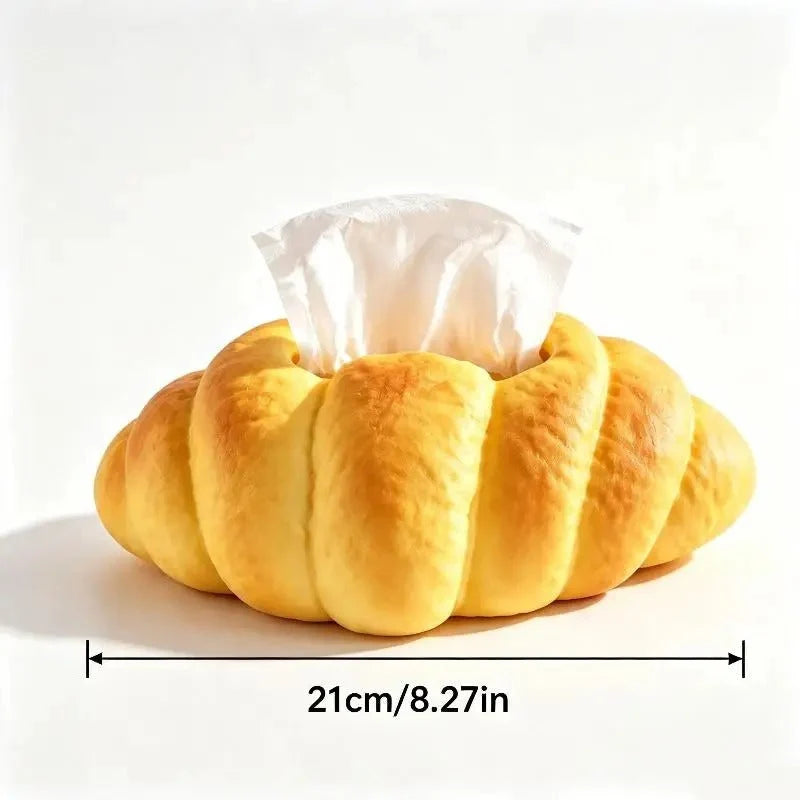 Tissue Box Cover Croissant Design Stable Base