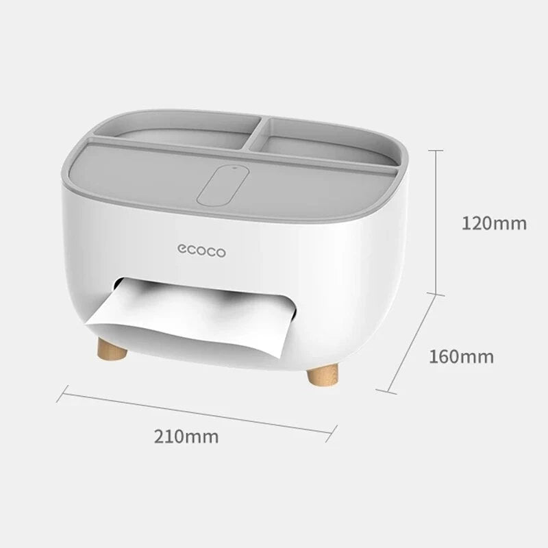 Tissue Dispenser With Phone Holder Dual-Function PP Design