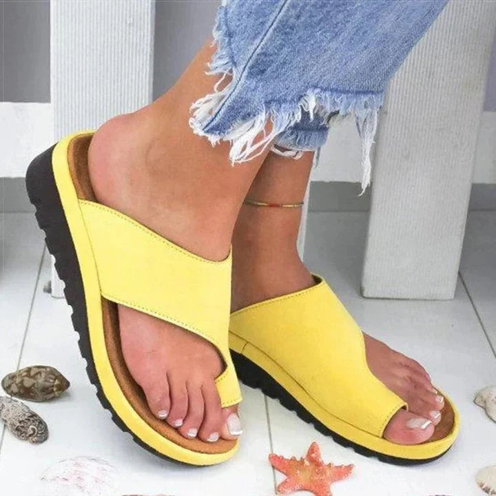 Toe-Ring Sandals Multi-Zone Arch Support Slip-On