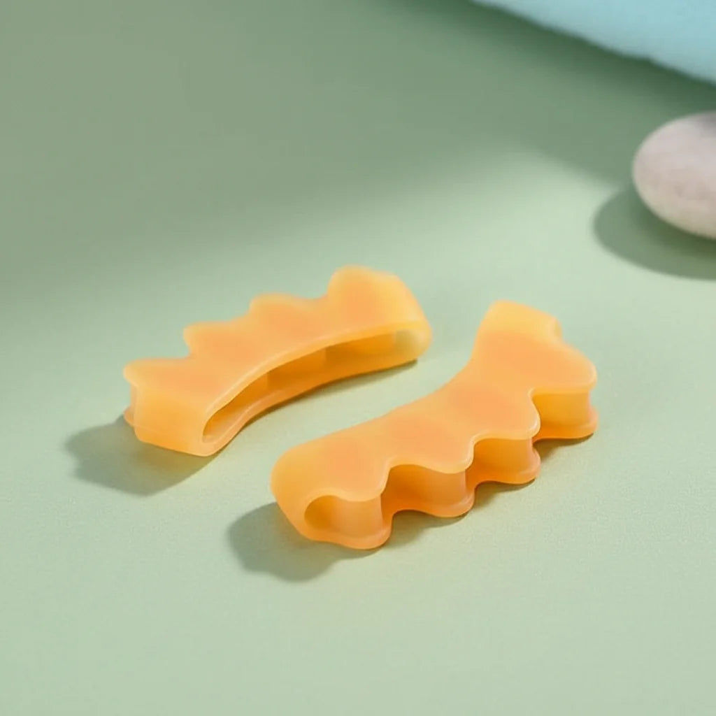 Toe Separators Soft Silicone Ergonomic Washable Reusable Pair