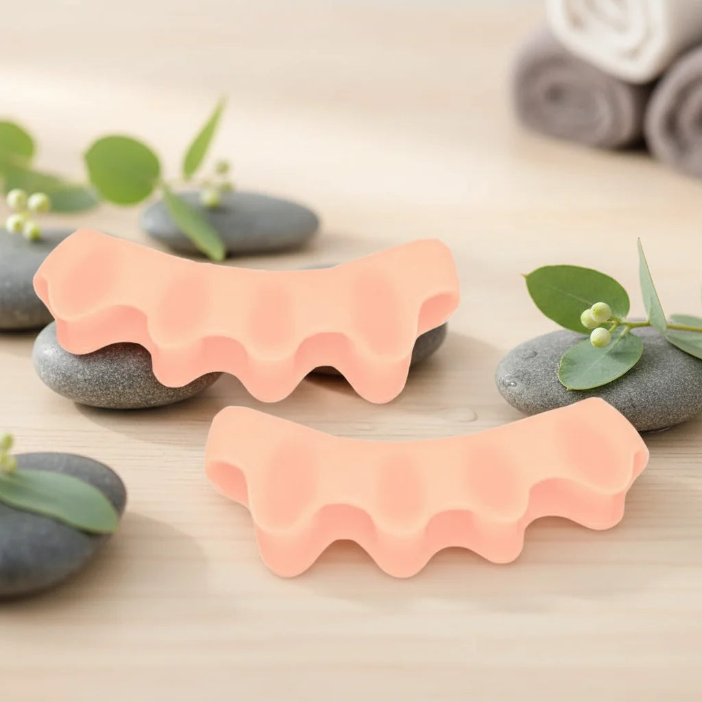 Toe Separators Soft Silicone Ergonomic Washable Reusable Pair