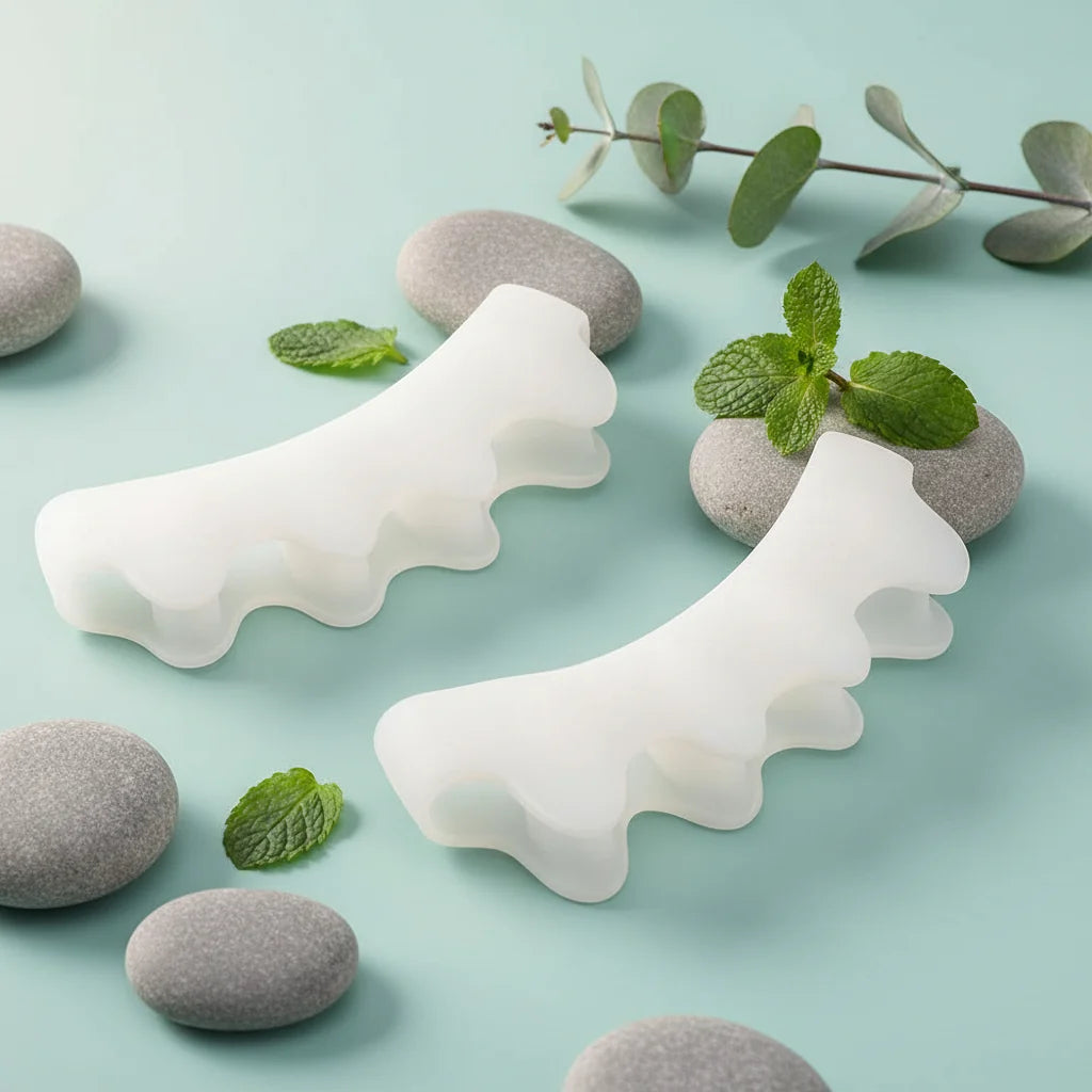 Toe Separators Soft Silicone Ergonomic Washable Reusable Pair