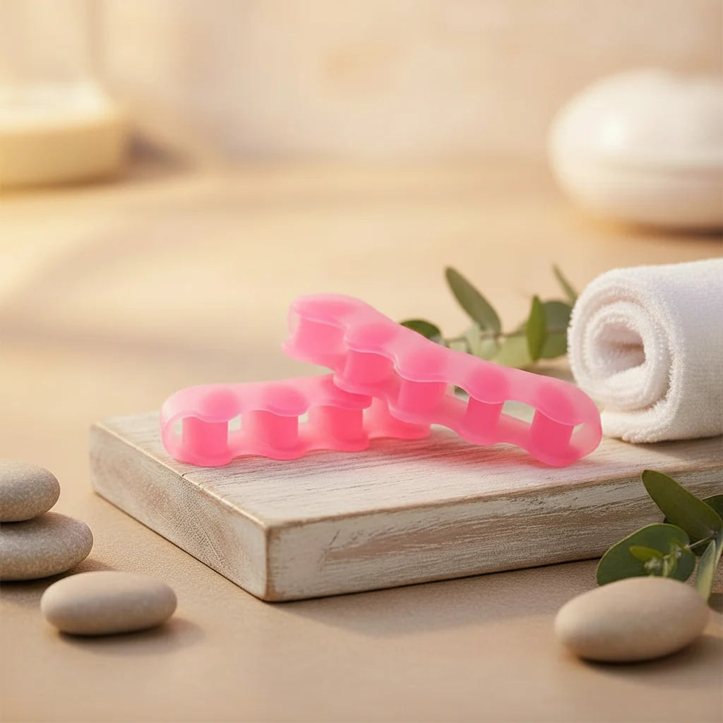Toe Separators Soft Silicone Ergonomic Washable Reusable Pair