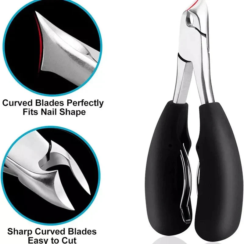 Toenail Clipper High Leverage Curved Stainless Steel