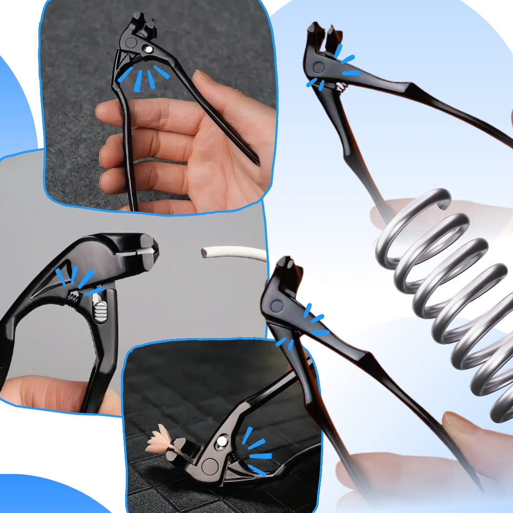 Toenail Clipper Set Extended Handle Stainless Steel Nail Catcher
