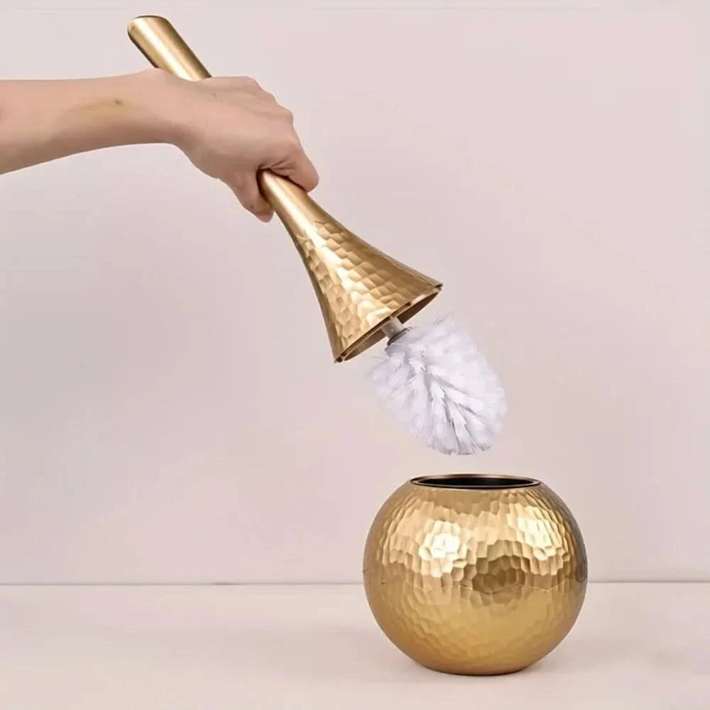 Toilet Brush Sculptural Design Rust-Free ABS Removable Head