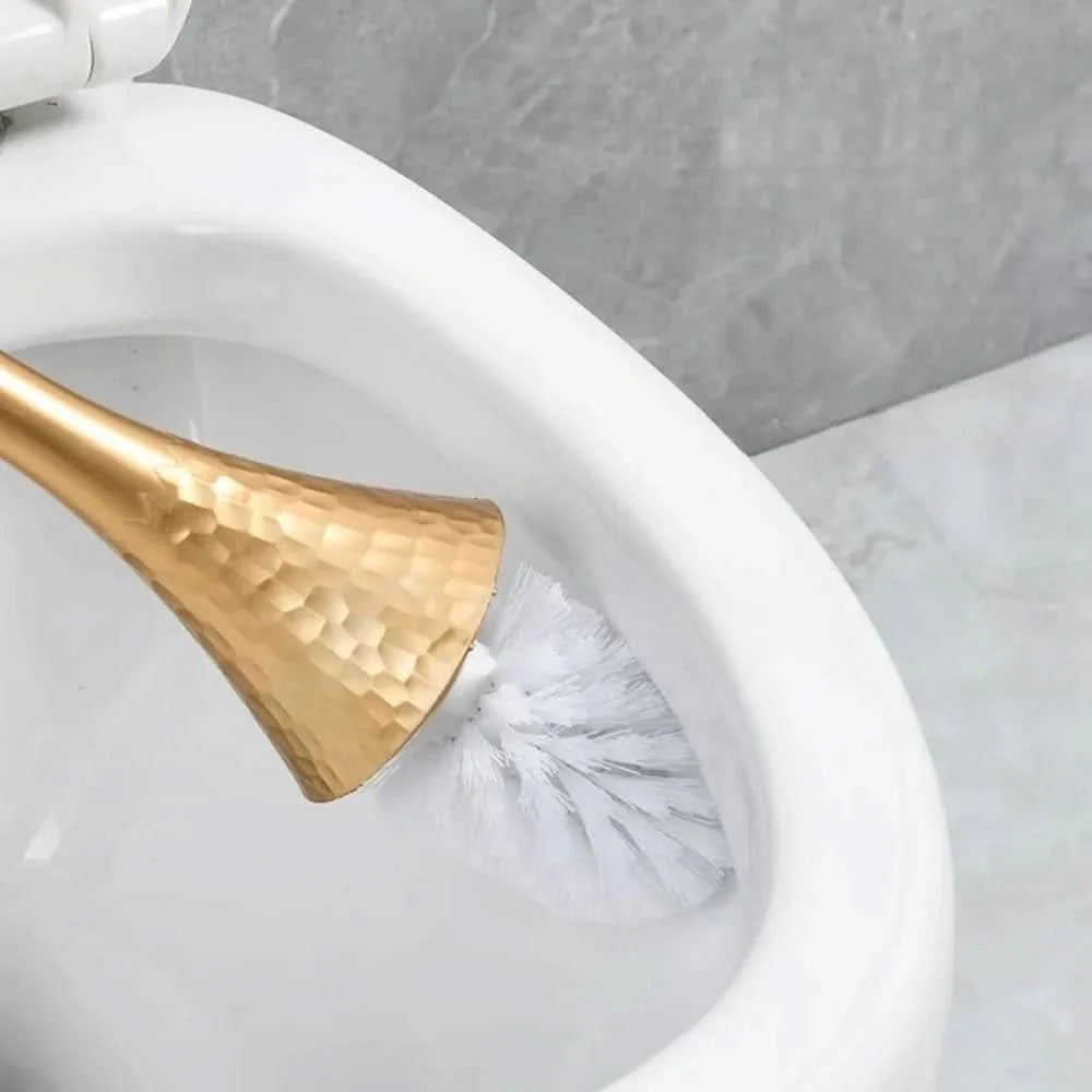 Toilet Brush Sculptural Design Rust-Free ABS Removable Head
