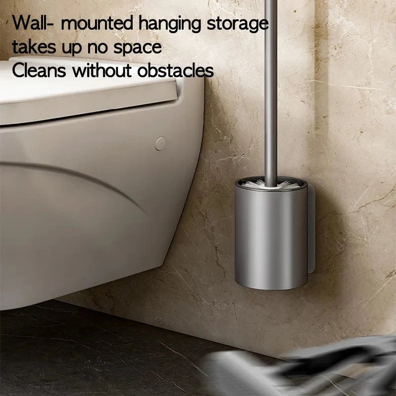 Toilet Brush and Holder Set Wall-Mounted No-Drill Aluminumաժողով